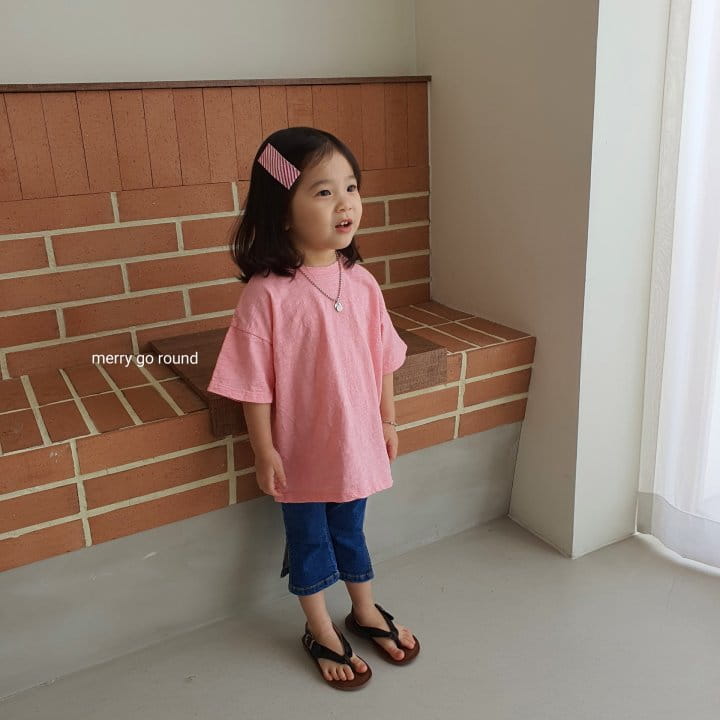 MERRY GO ROUND - Korean Children Fashion - #Kfashion4kids - Slab Box Long Tee - 6
