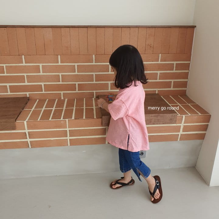 MERRY GO ROUND - Korean Children Fashion - #Kfashion4kids - Slab Box Long Tee - 7