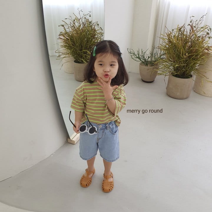MERRY GO ROUND - Korean Children Fashion - #Kfashion4kids - Saint Stripes Tee - 10