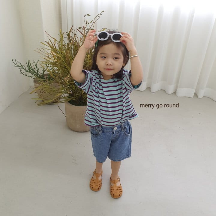 MERRY GO ROUND - Korean Children Fashion - #Kfashion4kids - Saint Stripes Tee - 11