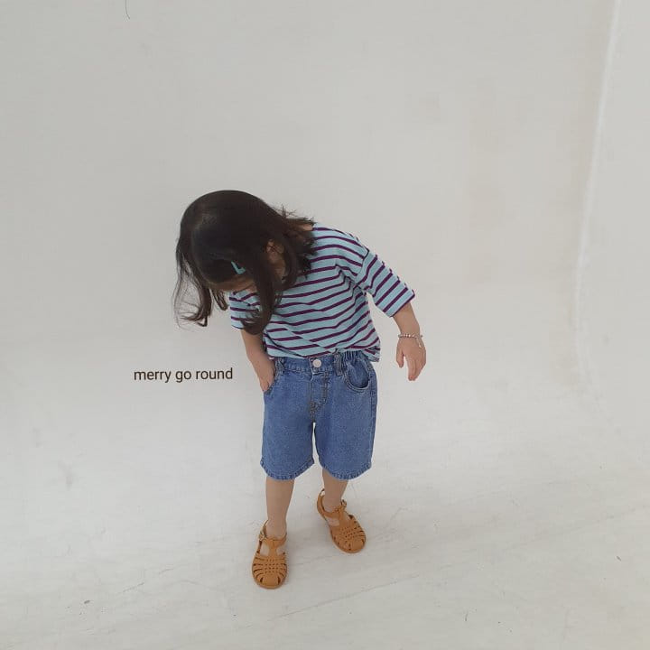 MERRY GO ROUND - Korean Children Fashion - #Kfashion4kids - Saint Stripes Tee - 12