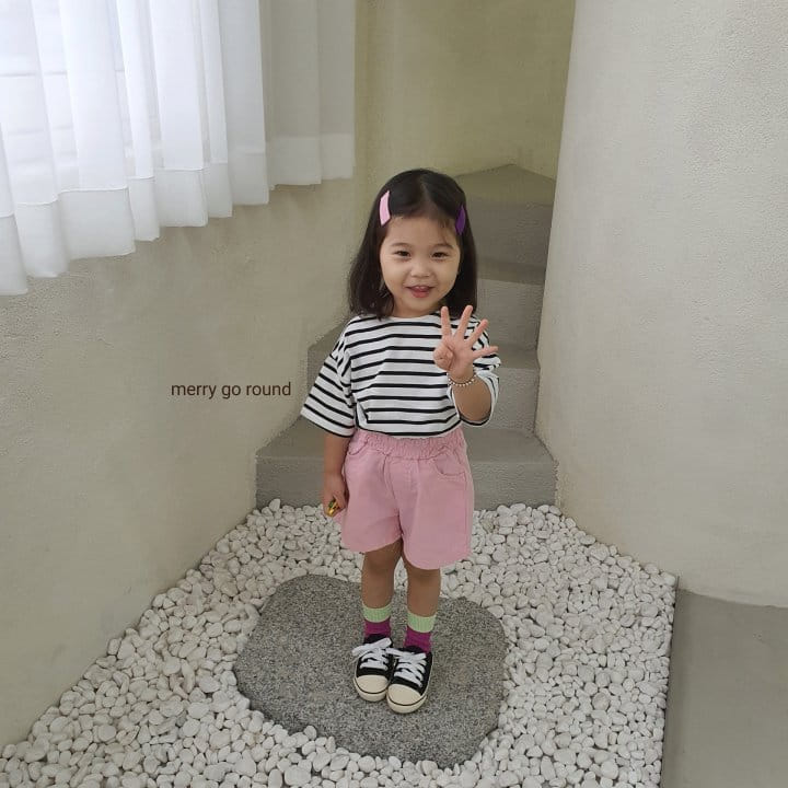 MERRY GO ROUND - Korean Children Fashion - #Kfashion4kids - Saint Stripes Tee - 3