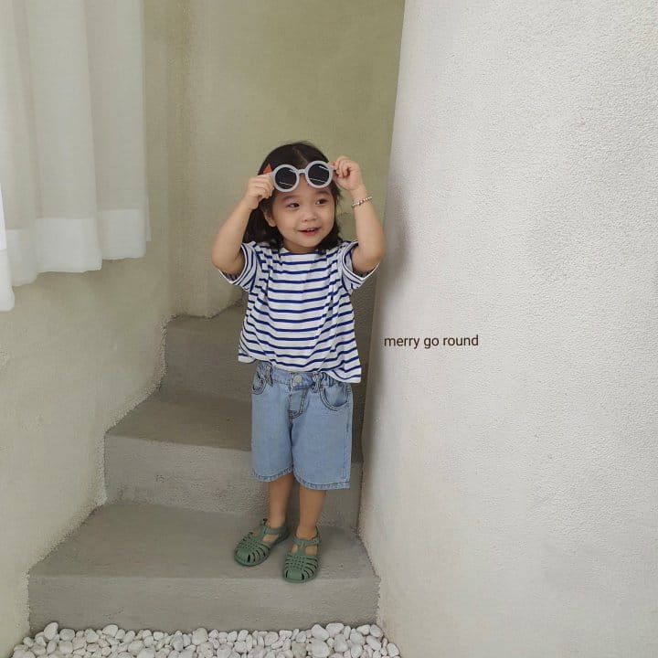 MERRY GO ROUND - Korean Children Fashion - #Kfashion4kids - Saint Stripes Tee - 6