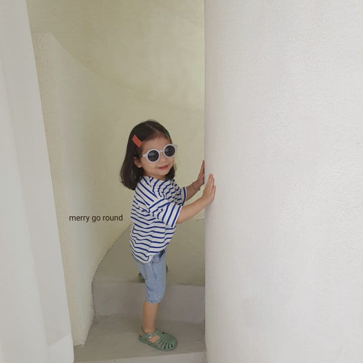 MERRY GO ROUND - Korean Children Fashion - #Kfashion4kids - Saint Stripes Tee - 7