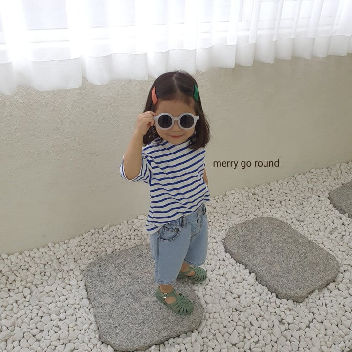 MERRY GO ROUND - Korean Children Fashion - #Kfashion4kids - Saint Stripes Tee - 8