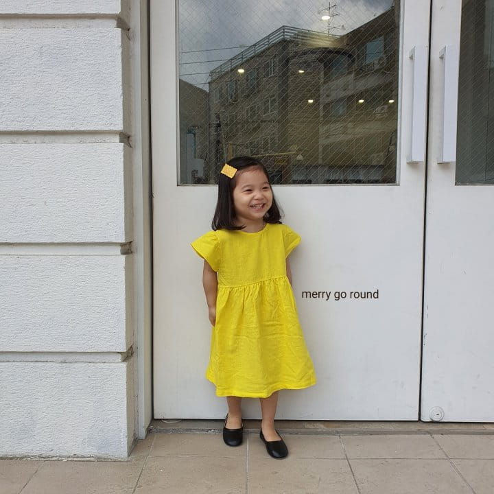 MERRY GO ROUND - Korean Children Fashion - #Kfashion4kids - Linen One-piece