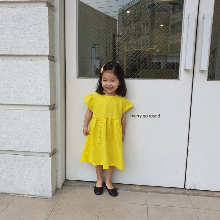 MERRY GO ROUND - Korean Children Fashion - #Kfashion4kids - Linen One-piece - 2