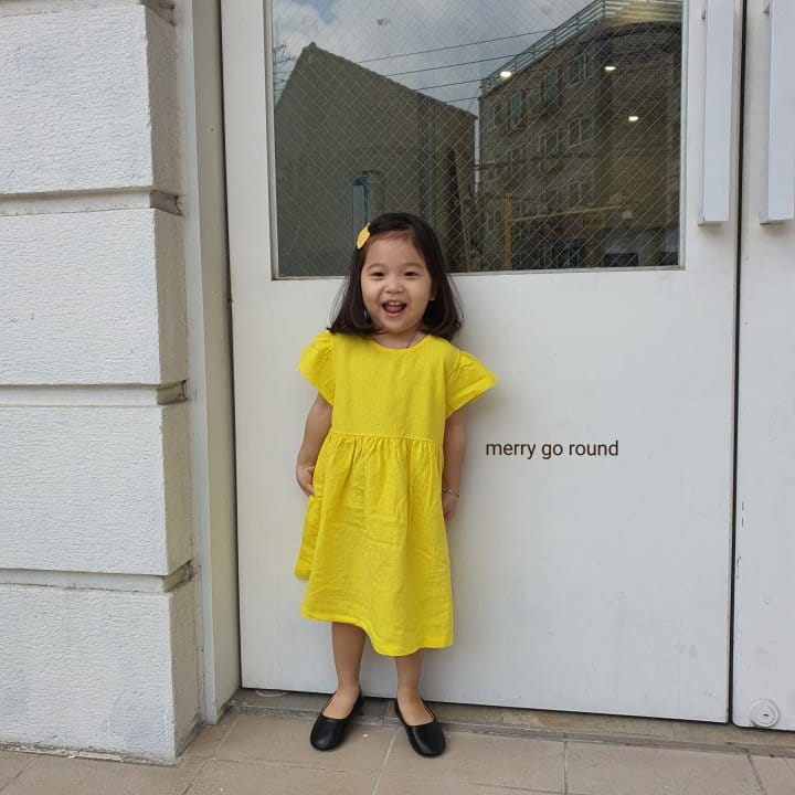 MERRY GO ROUND - Korean Children Fashion - #Kfashion4kids - Linen One-piece - 3