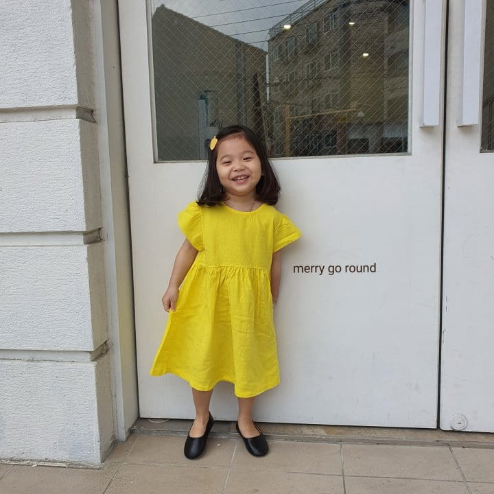 MERRY GO ROUND - Korean Children Fashion - #Kfashion4kids - Linen One-piece - 6