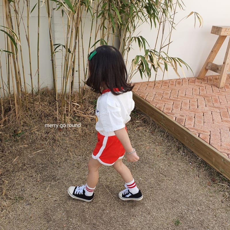 MERRY GO ROUND - Korean Children Fashion - #Kfashion4kids - Little League Top Bottom Set - 10