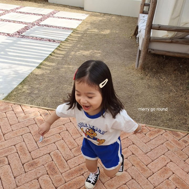 MERRY GO ROUND - Korean Children Fashion - #Kfashion4kids - Little League Top Bottom Set - 2