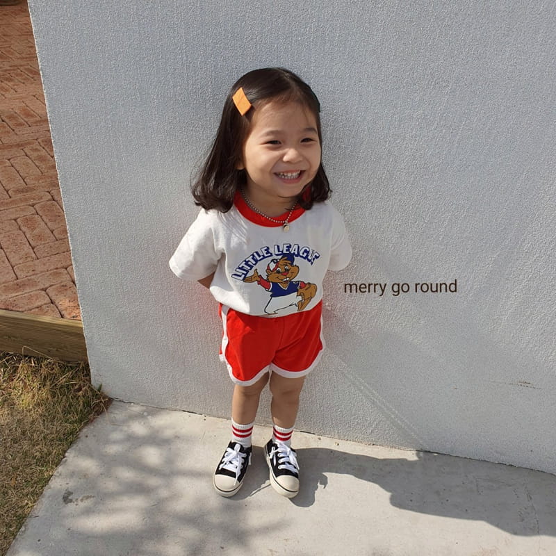 MERRY GO ROUND - Korean Children Fashion - #Kfashion4kids - Little League Top Bottom Set - 7