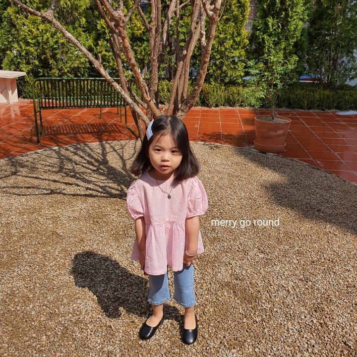 MERRY GO ROUND - Korean Children Fashion - #Kfashion4kids - Ribbon Blouse