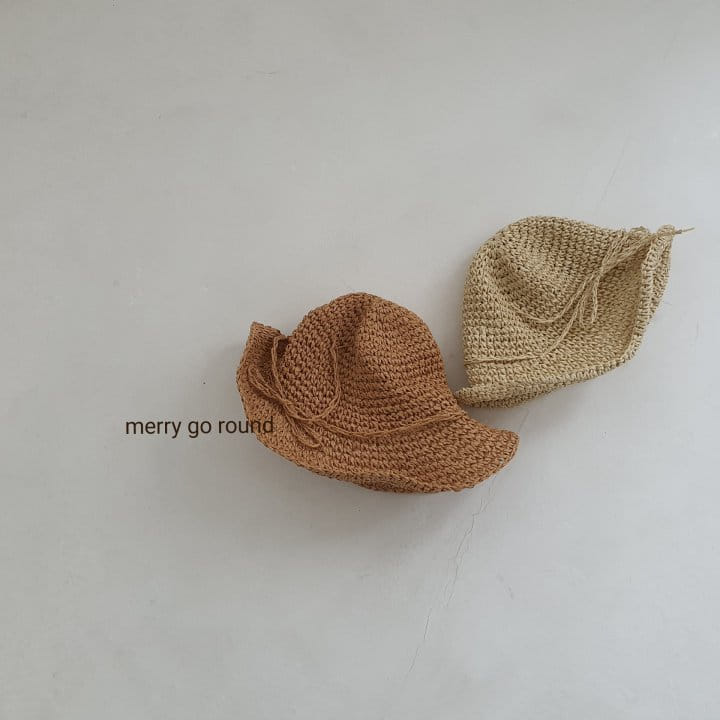 MERRY GO ROUND - Korean Children Fashion - #Kfashion4kids - Ribbon Raphia Hat