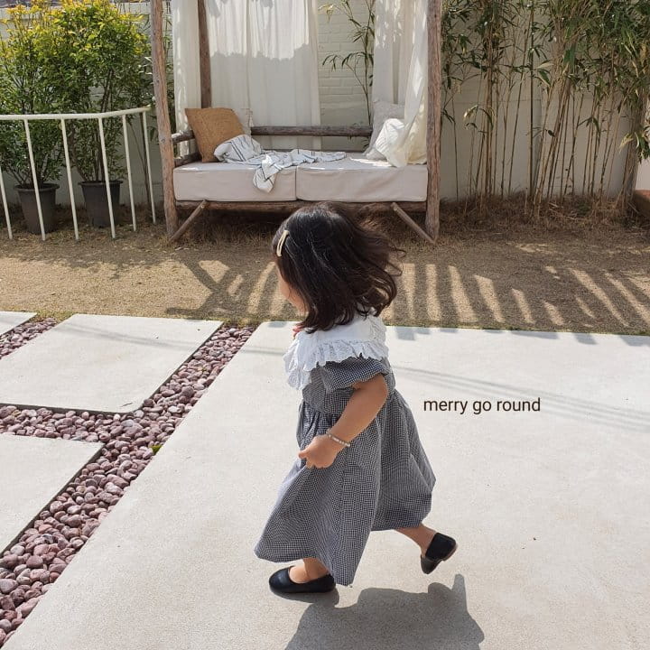 MERRY GO ROUND - Korean Children Fashion - #Kfashion4kids - Lace Collar One-piece - 10