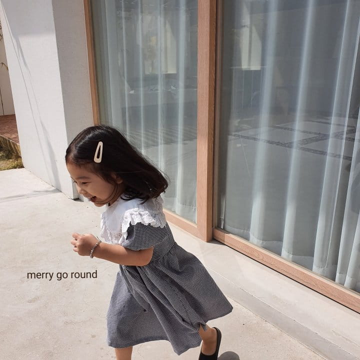 MERRY GO ROUND - Korean Children Fashion - #Kfashion4kids - Lace Collar One-piece - 11