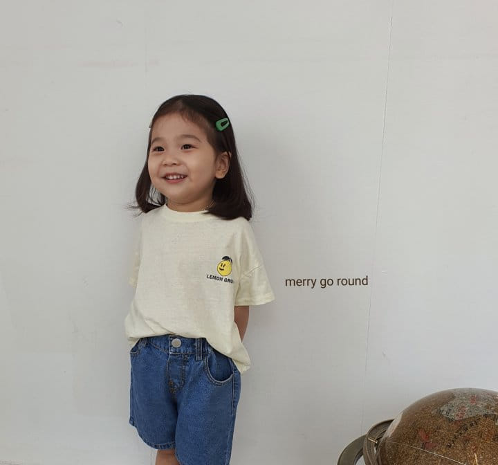 MERRY GO ROUND - Korean Children Fashion - #Kfashion4kids - Lemon Tee - 10