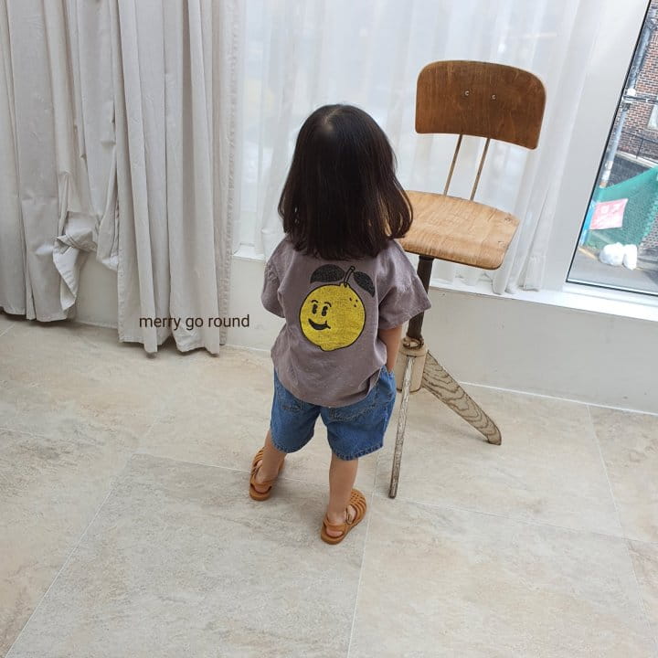 MERRY GO ROUND - Korean Children Fashion - #Kfashion4kids - Lemon Tee - 6