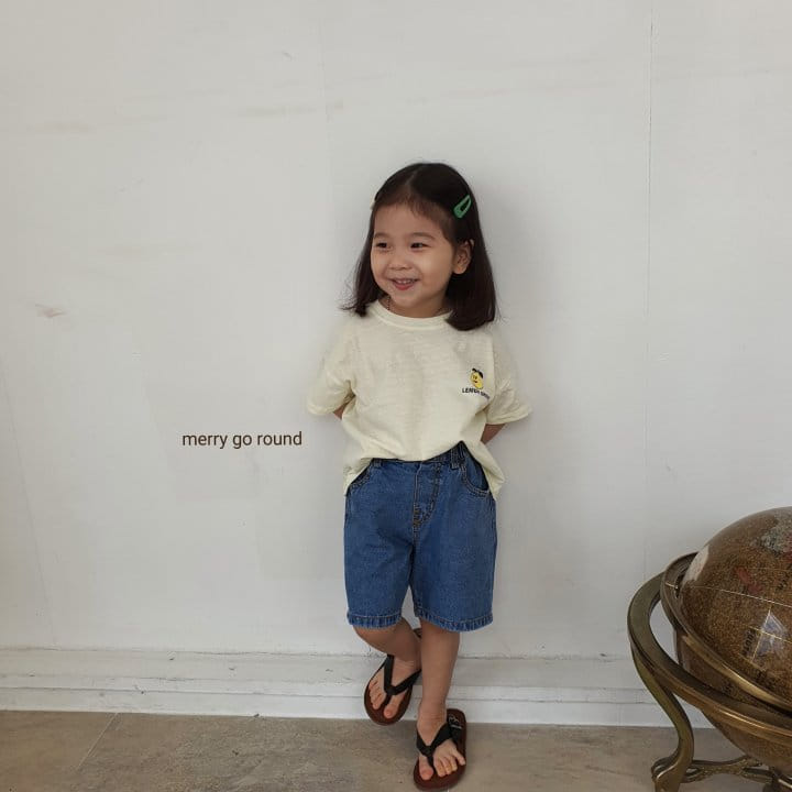 MERRY GO ROUND - Korean Children Fashion - #Kfashion4kids - Lemon Tee - 7