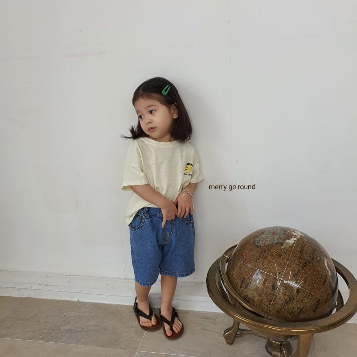 MERRY GO ROUND - Korean Children Fashion - #Kfashion4kids - Lemon Tee - 9