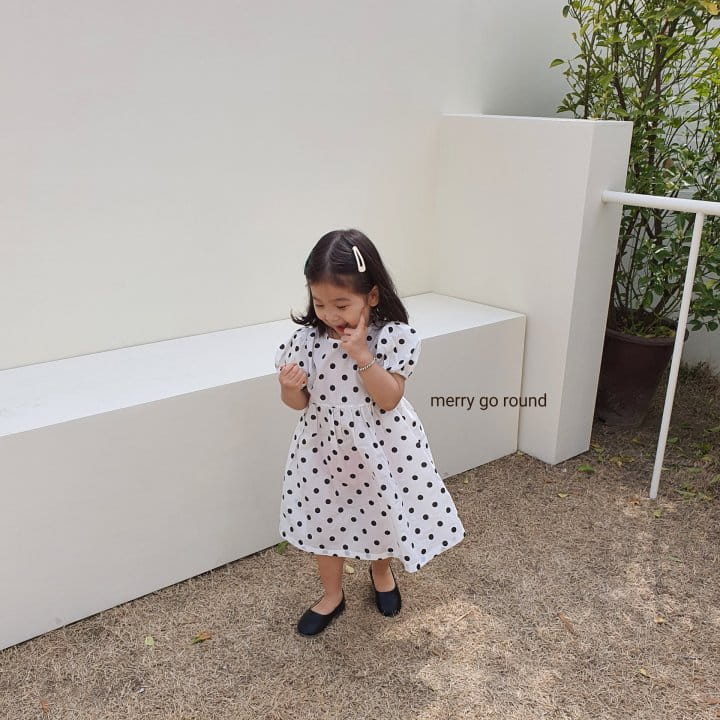 MERRY GO ROUND - Korean Children Fashion - #Kfashion4kids - Dot One-piece