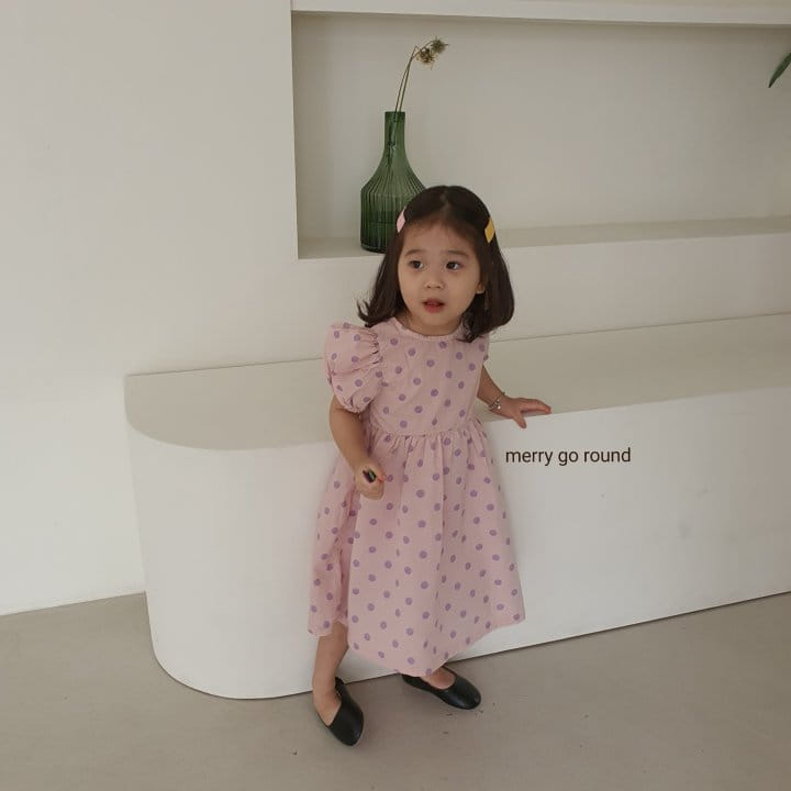 MERRY GO ROUND - Korean Children Fashion - #Kfashion4kids - Dot One-piece - 10