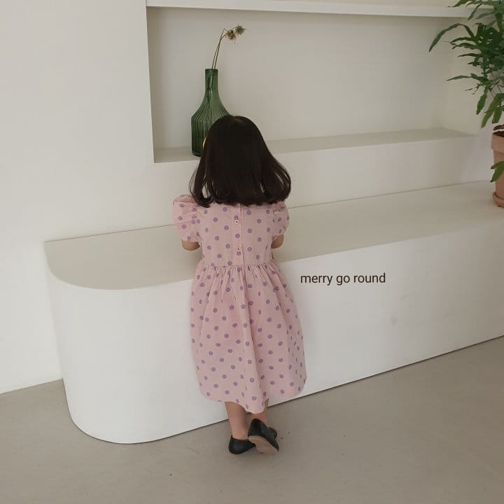 MERRY GO ROUND - Korean Children Fashion - #Kfashion4kids - Dot One-piece - 12