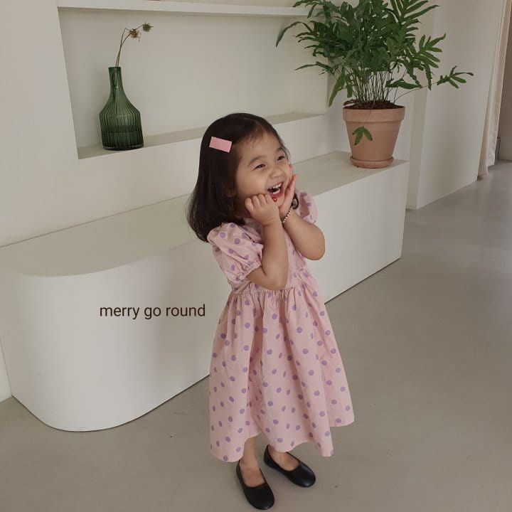 MERRY GO ROUND - Korean Children Fashion - #Kfashion4kids - Dot One-piece - 7