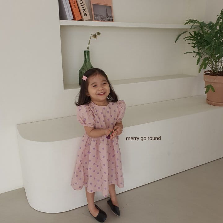 MERRY GO ROUND - Korean Children Fashion - #Kfashion4kids - Dot One-piece - 8