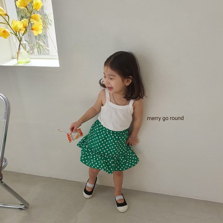 MERRY GO ROUND - Korean Children Fashion - #Kfashion4kids - Dot Skirt