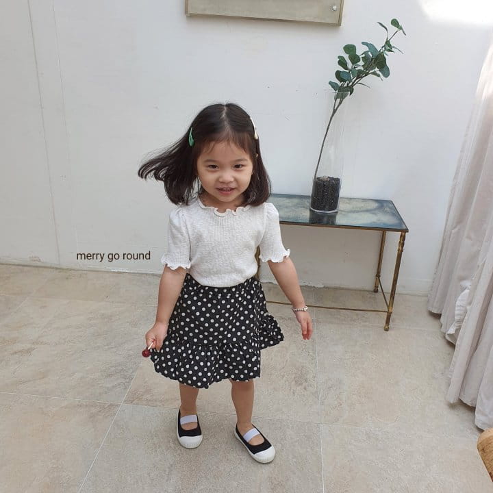 MERRY GO ROUND - Korean Children Fashion - #Kfashion4kids - Dot Skirt - 10
