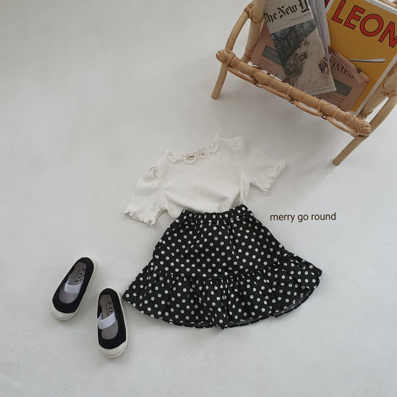 MERRY GO ROUND - Korean Children Fashion - #Kfashion4kids - Dot Skirt - 12