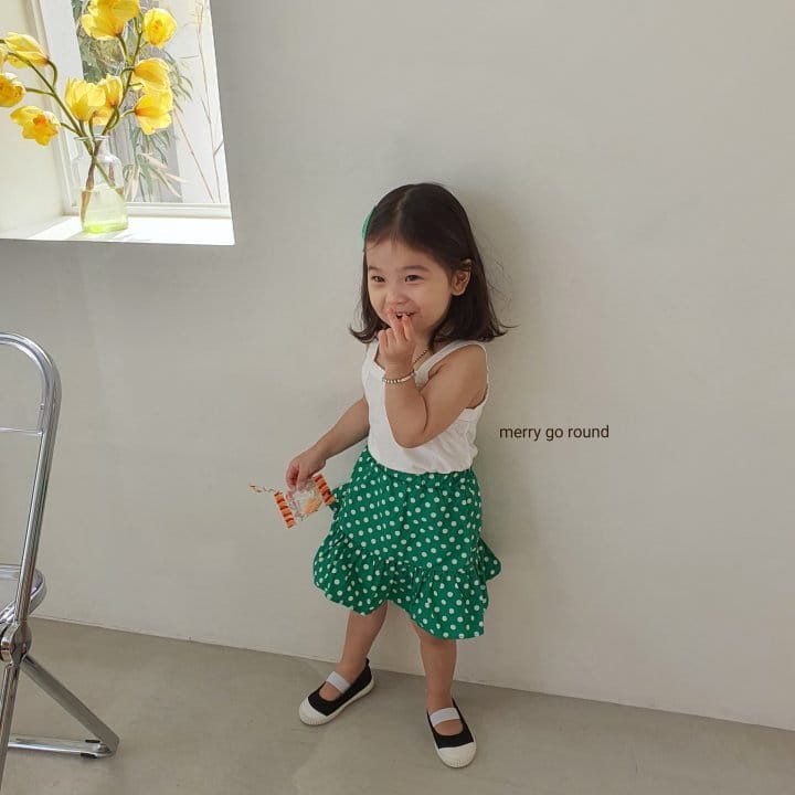 MERRY GO ROUND - Korean Children Fashion - #Kfashion4kids - Dot Skirt - 2