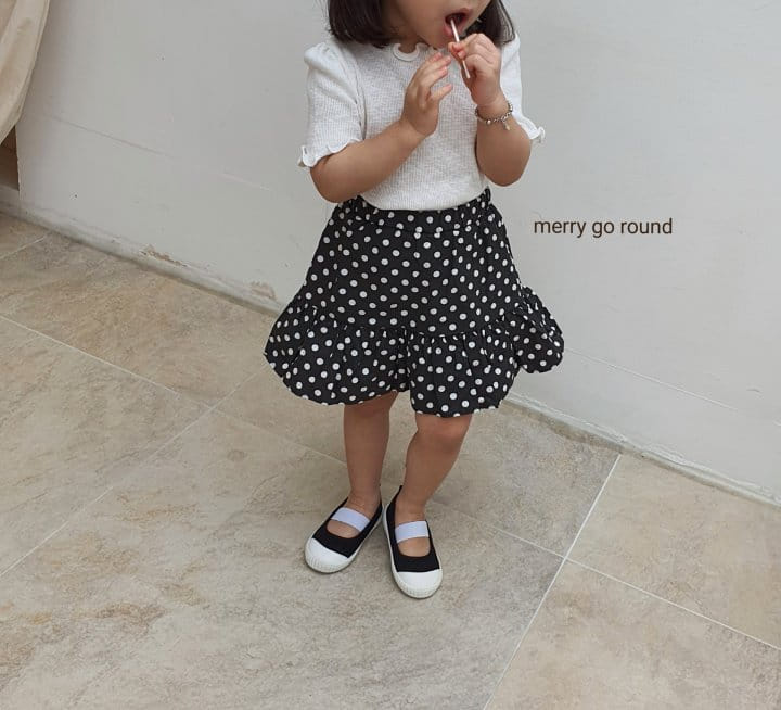 MERRY GO ROUND - Korean Children Fashion - #Kfashion4kids - Dot Skirt - 7