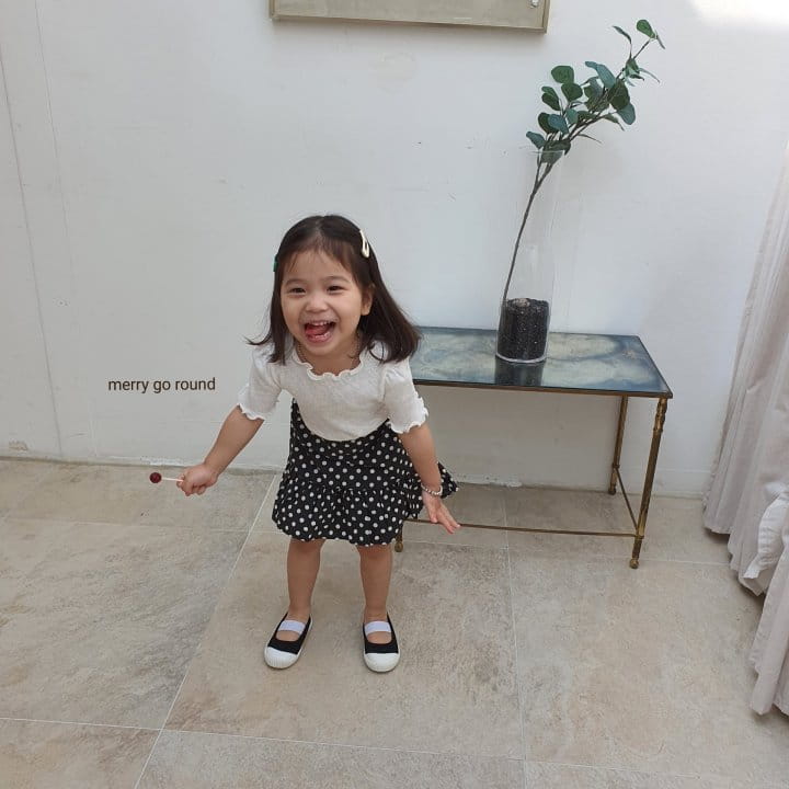 MERRY GO ROUND - Korean Children Fashion - #Kfashion4kids - Dot Skirt - 9