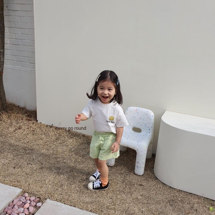 MERRY GO ROUND - Korean Children Fashion - #Kfashion4kids - Nice Day Smile Tee