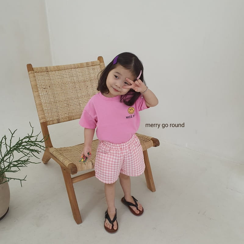 MERRY GO ROUND - Korean Children Fashion - #Kfashion4kids - Nice Day Smile Tee - 10