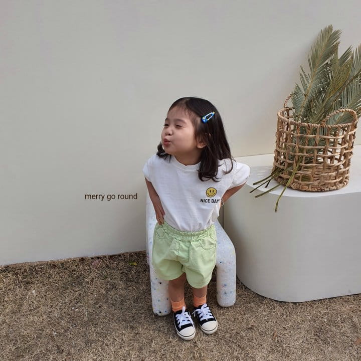 MERRY GO ROUND - Korean Children Fashion - #Kfashion4kids - Nice Day Smile Tee - 2