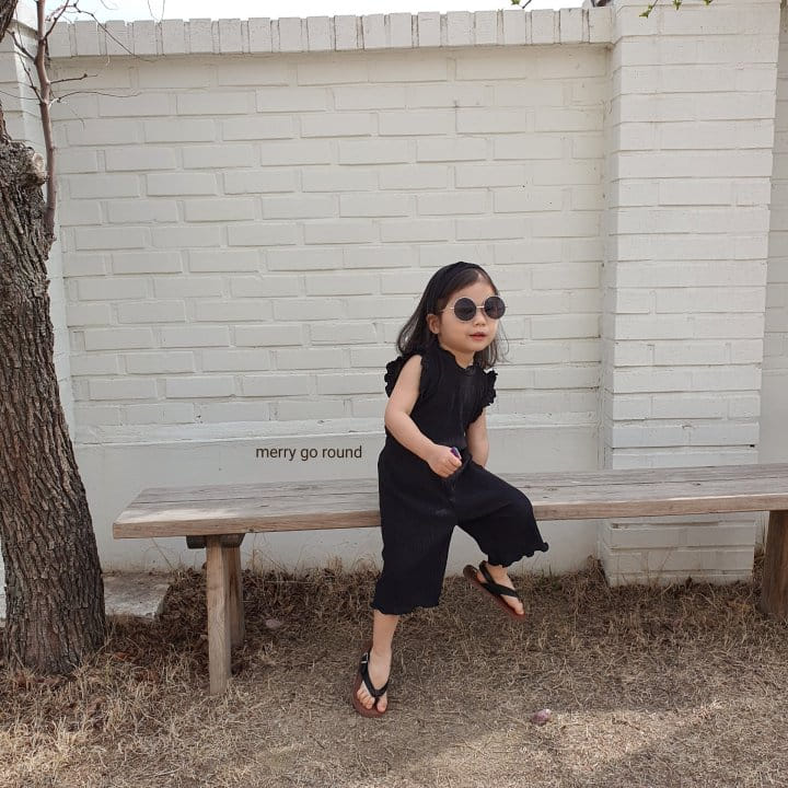 MERRY GO ROUND - Korean Children Fashion - #Kfashion4kids - Frill Winkle Top Bottom Set - 11
