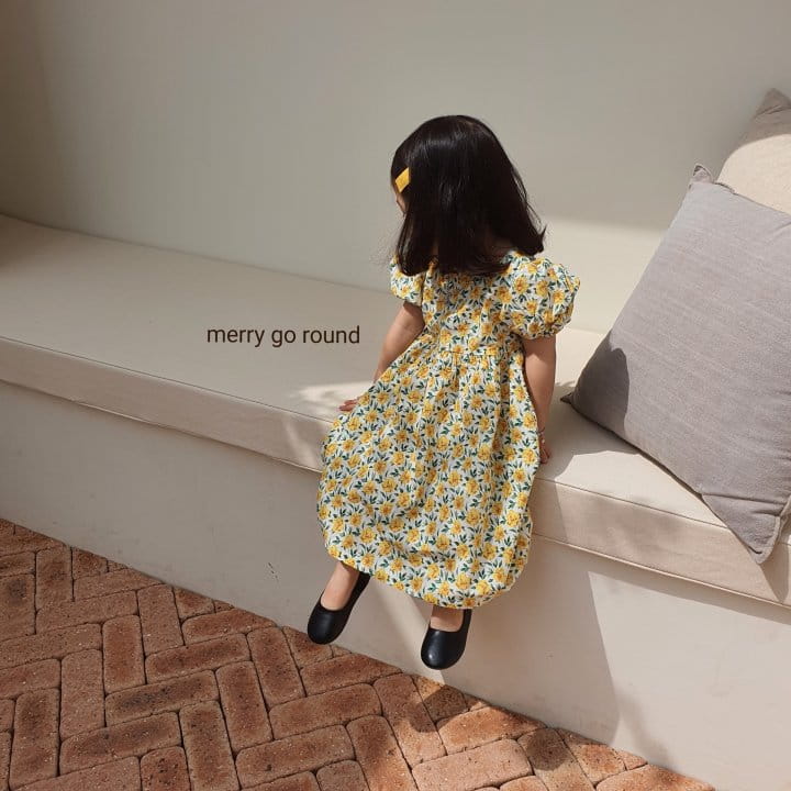 MERRY GO ROUND - Korean Children Fashion - #Kfashion4kids - Garden Flower One-piece