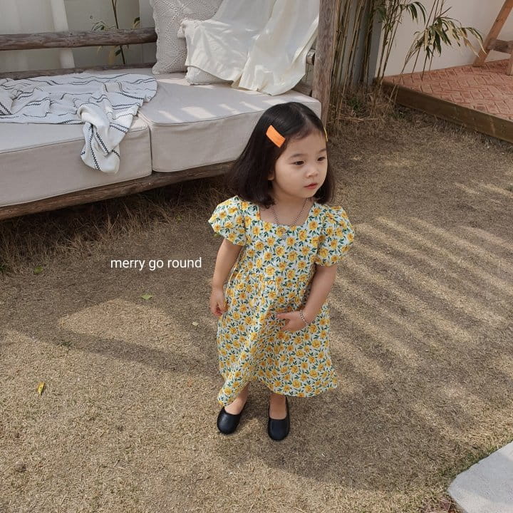 MERRY GO ROUND - Korean Children Fashion - #Kfashion4kids - Garden Flower One-piece - 2