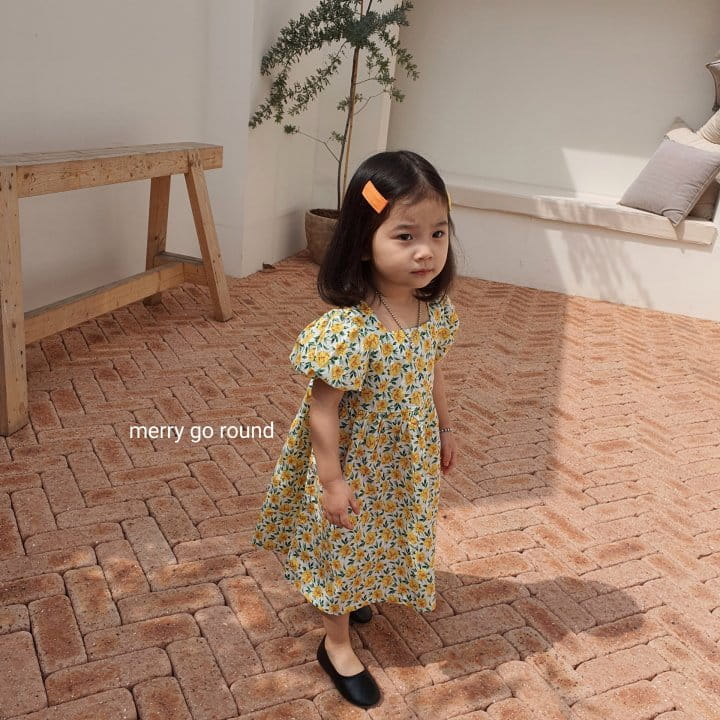 MERRY GO ROUND - Korean Children Fashion - #Kfashion4kids - Garden Flower One-piece - 4