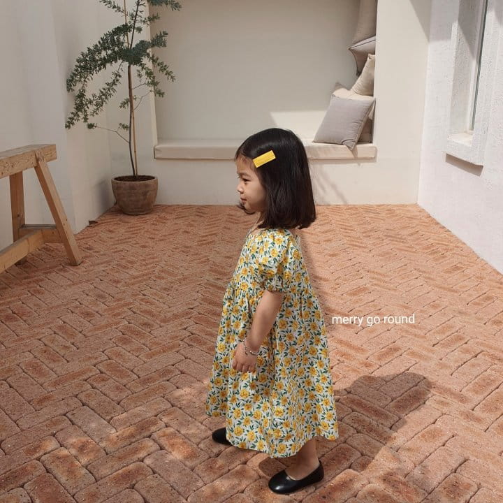 MERRY GO ROUND - Korean Children Fashion - #Kfashion4kids - Garden Flower One-piece - 5