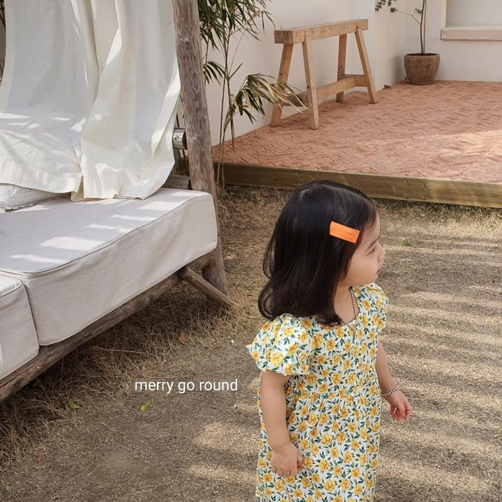 MERRY GO ROUND - Korean Children Fashion - #Kfashion4kids - Garden Flower One-piece - 6