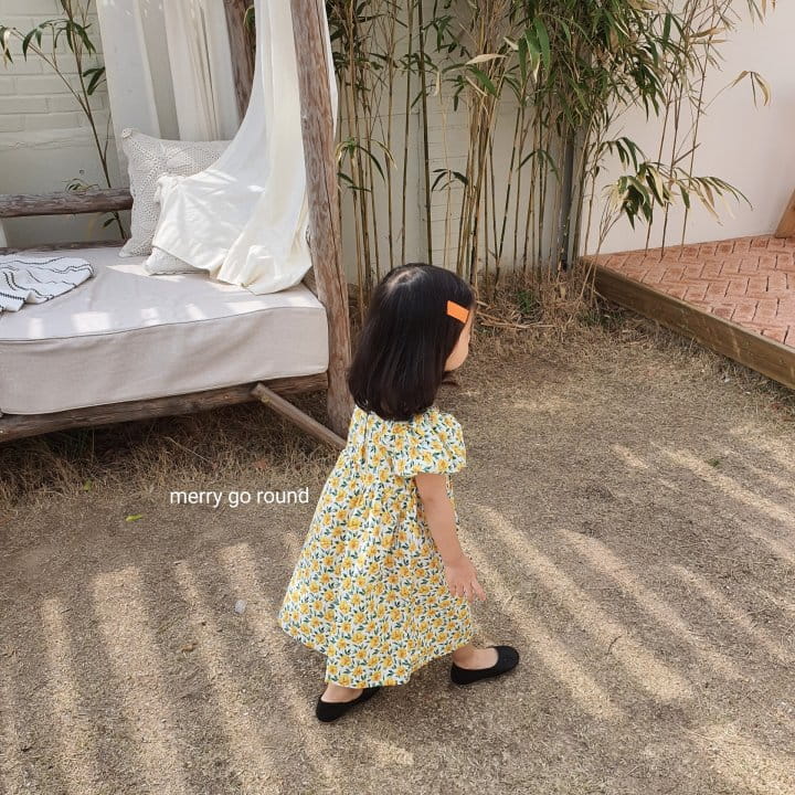 MERRY GO ROUND - Korean Children Fashion - #Kfashion4kids - Garden Flower One-piece - 8