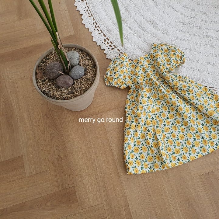 MERRY GO ROUND - Korean Children Fashion - #Kfashion4kids - Garden Flower One-piece - 9