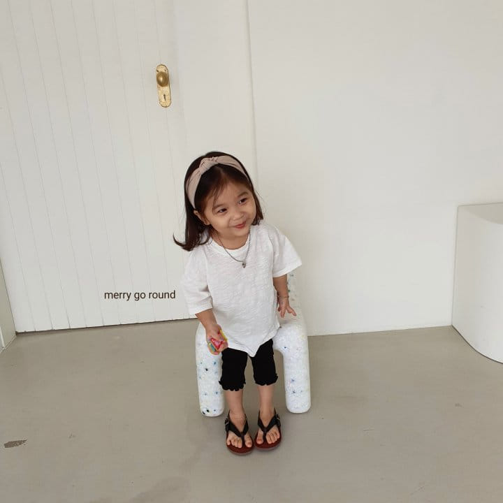 MERRY GO ROUND - Korean Children Fashion - #Kfashion4kids - Rip Capri Leggings