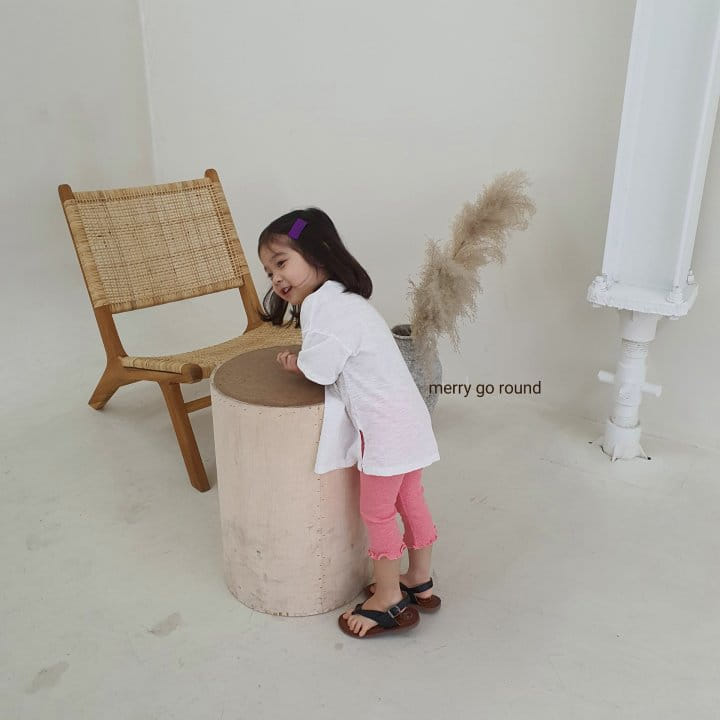 MERRY GO ROUND - Korean Children Fashion - #Kfashion4kids - Rip Capri Leggings - 3