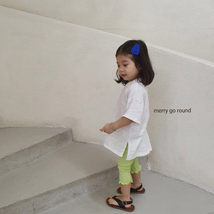 MERRY GO ROUND - Korean Children Fashion - #Kfashion4kids - Rip Capri Leggings - 7