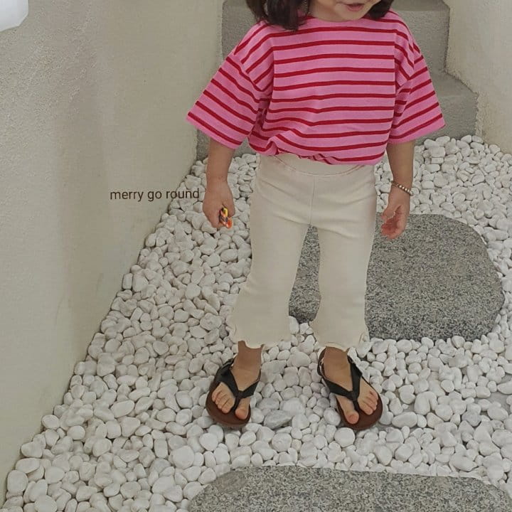 MERRY GO ROUND - Korean Children Fashion - #Kfashion4kids - Color Capri Bootscut